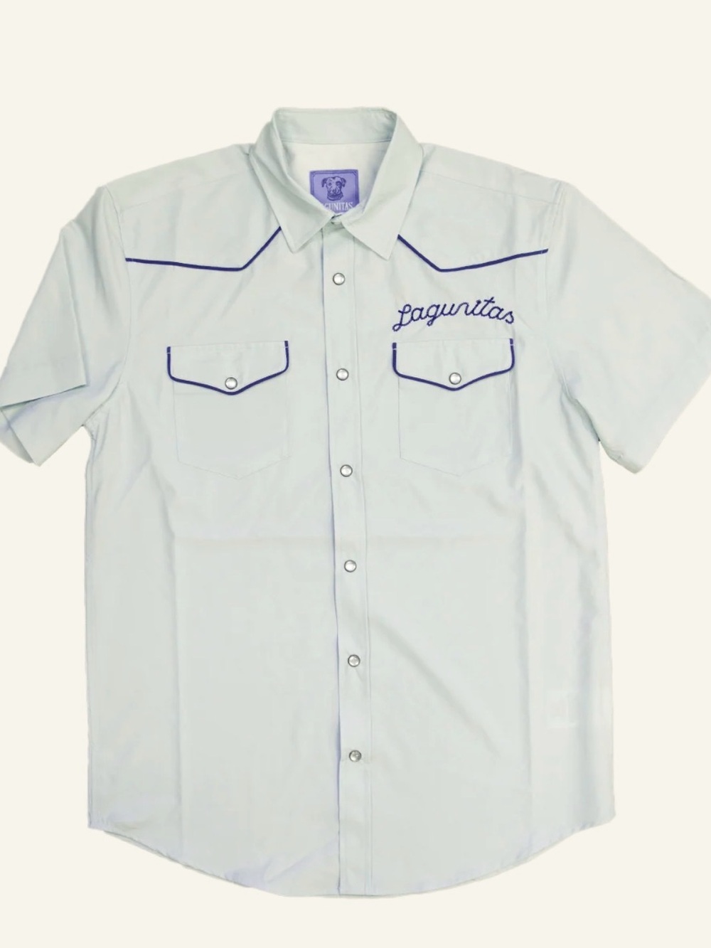 NWT Lagunitas Brewing Men’s Marshall Pearl Snap Western Yoke Shirt - Large